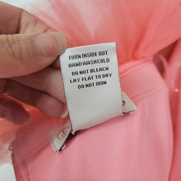 NWT Pear Culture Juniors Tulle-Trim Off-The-Shoulder Sequin Gown in Coral Size 9 - Picture 12 of 12